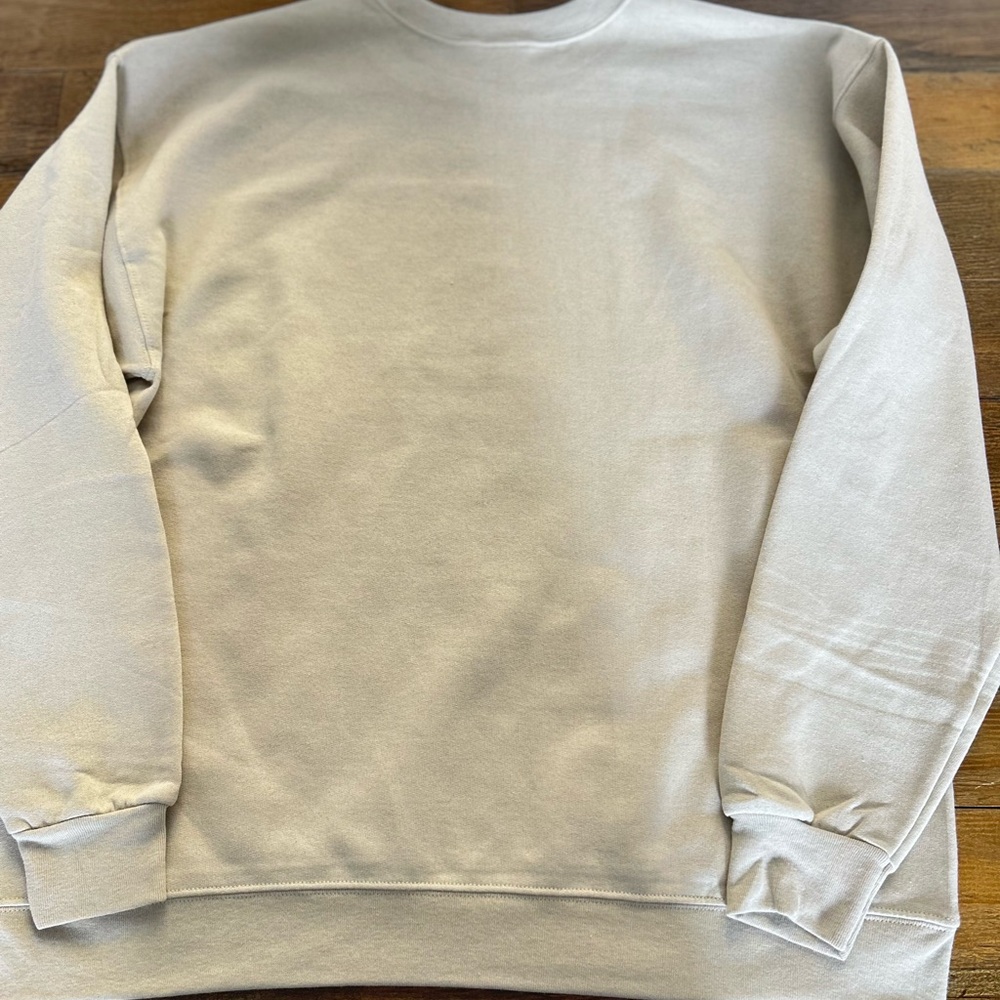 POST MALONE Hanes Cream Graphic Oversized Sweatshirt - Picture 8 of 11